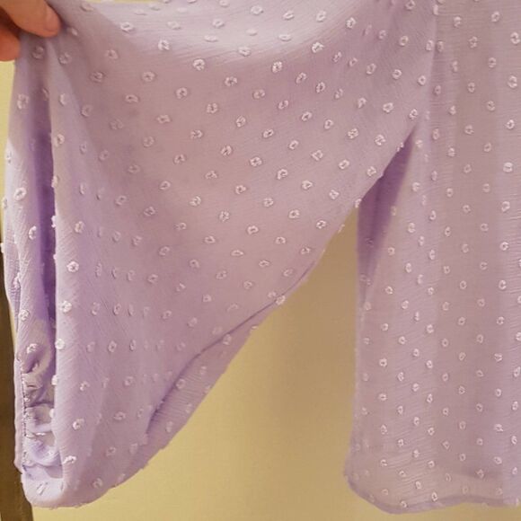 GEORGE Blouse Long Bell Sleeve NWOT * Gorgeous Blouse Large - Picture 7 of 8